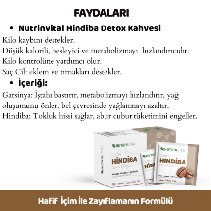 Hindiba detox kahvesi faydaları ile sağlıklı bir yaşam tarzı için destek alabilirsiniz.