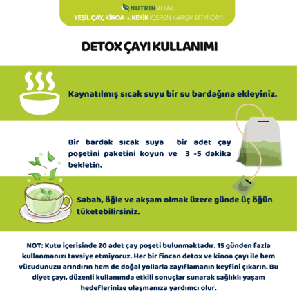Detox çayı kullanımı ile sağlıklı yaşamınızı destekleyin.